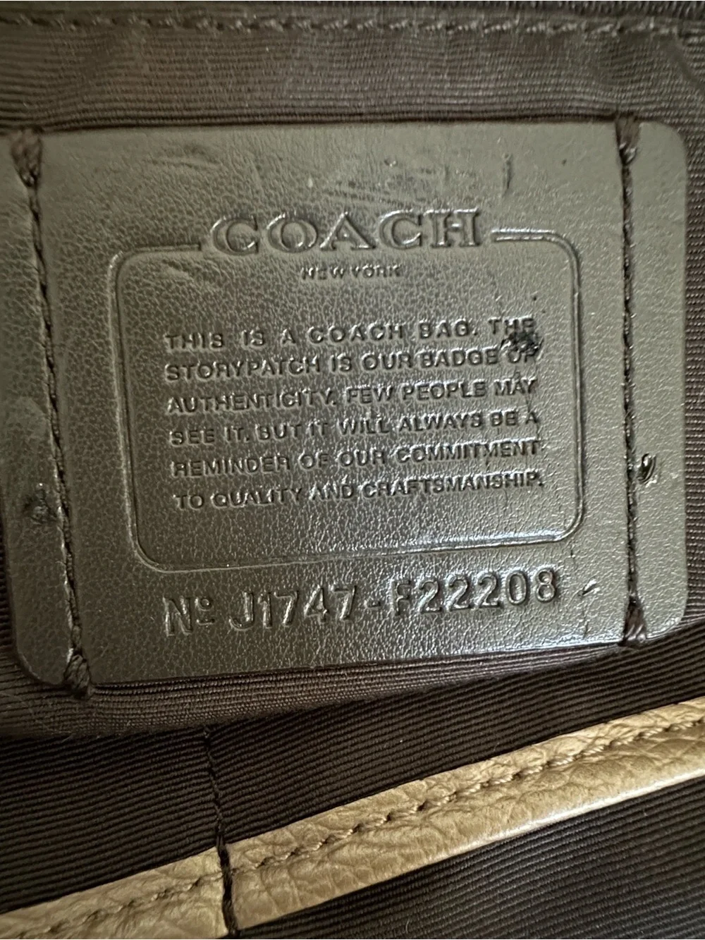 Coach Ava Champagne Gold Pebble‎ Leather Chain Tote Zip Top Shoulder Bag Large